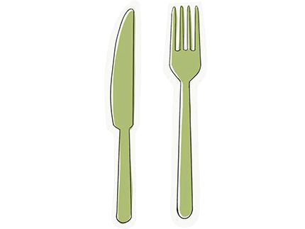 knife and fork illustration