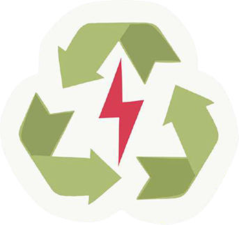Green electricity icon
