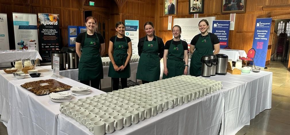 Kate's Kitchen service staff at an event in Bristol