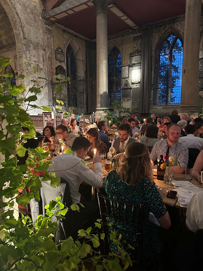 guests enjoying delicious food at mount without wedding venue catered by kate’s kitchen guests enjoying delicious food at mount without wedding venue catered by kate's kitchen