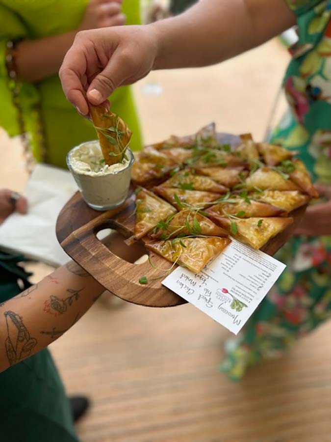 moroccan spiced filo parcels with mint yoghurt dip moroccan spiced filo parcels with mint yoghurt dip