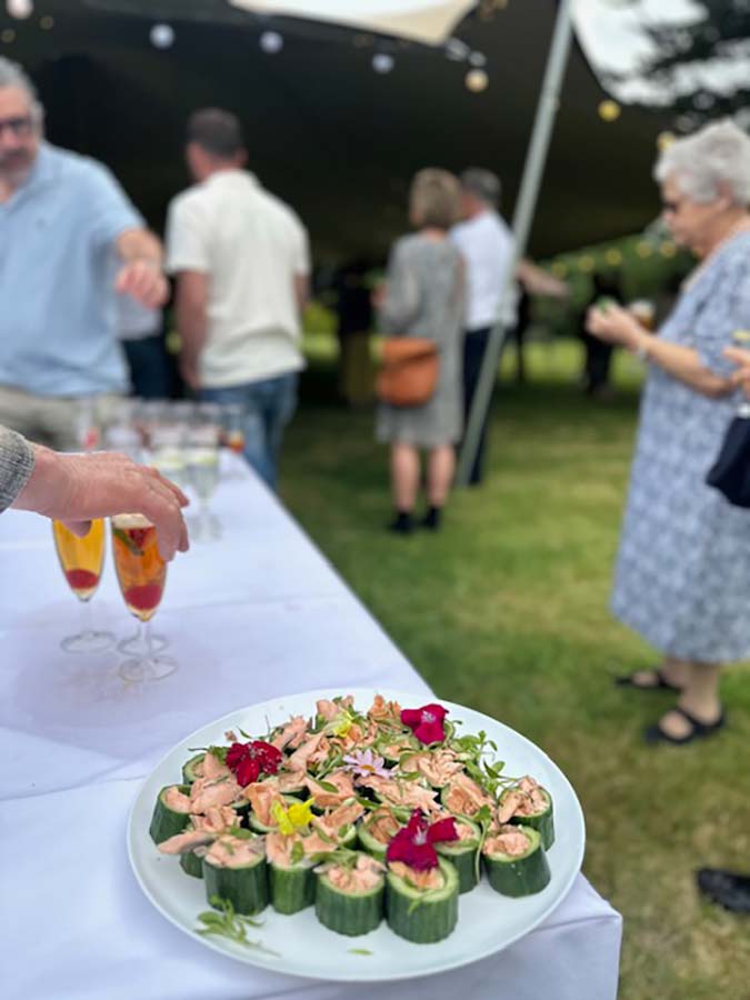cucumber and salmon roll canapes cucumber and salmon roll canapes