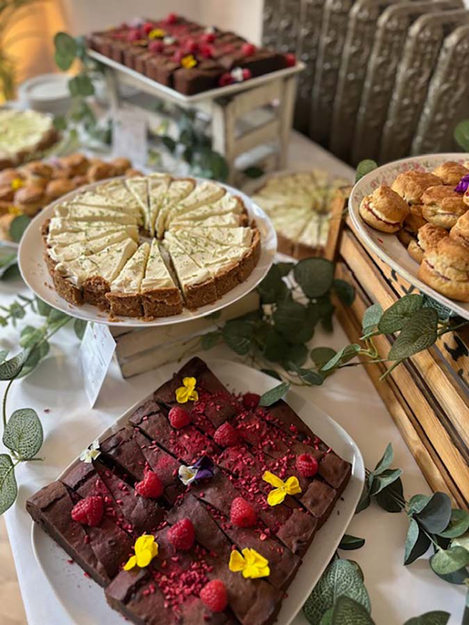 dessert table at a wedding reception catering by kate’s kitchen dessert table at a wedding reception catering by kate’s kitchen