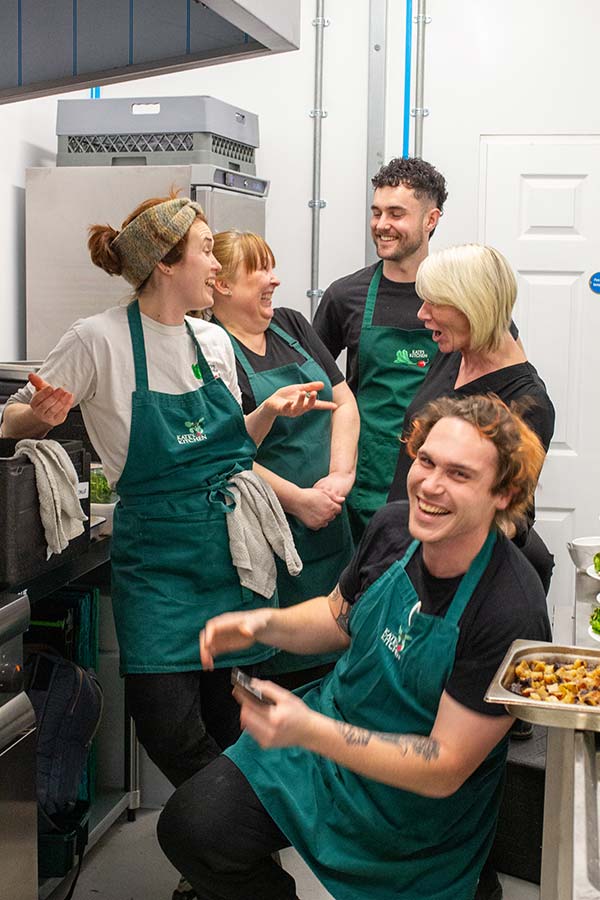 happy team at kate’s kitchen catering in bristol happy team at kate's kitchen catering in bristol