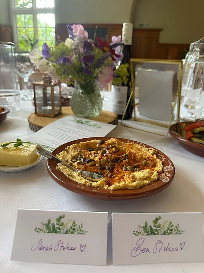 delicious veggie wedding starter
